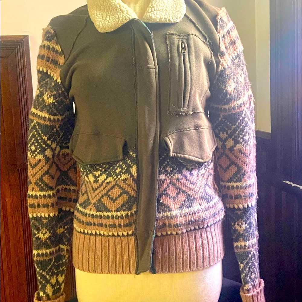 We the Free "free people" knit jacket size Med.